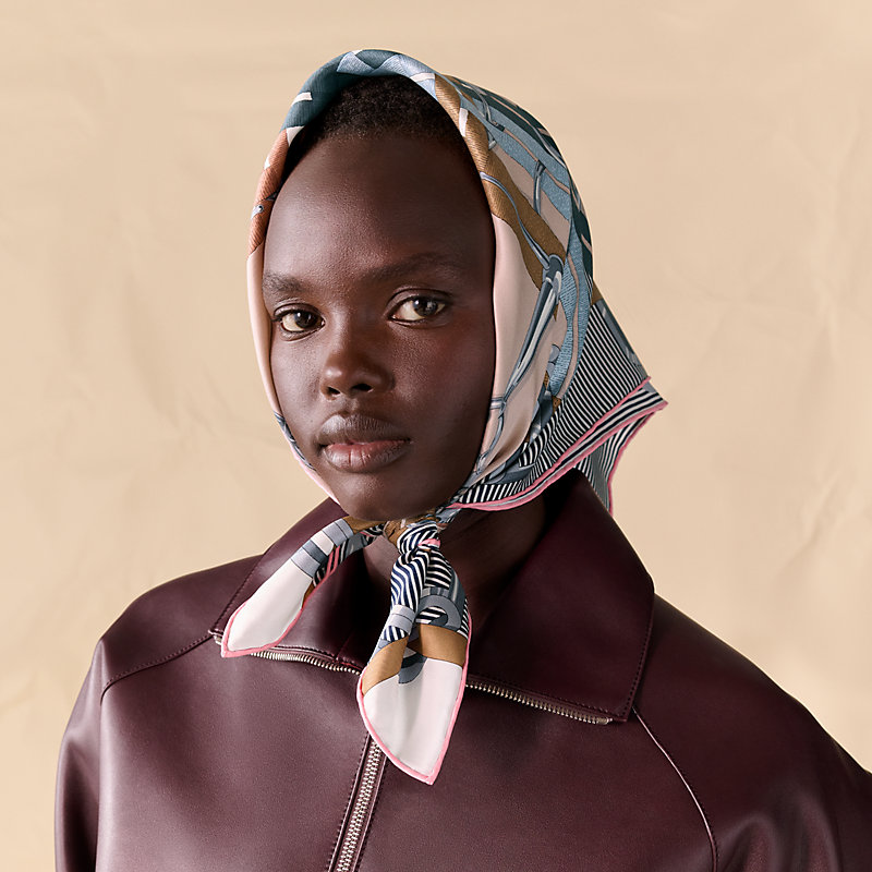 Mors a Jouets Chemise scarf 70 - White | Hermès USA